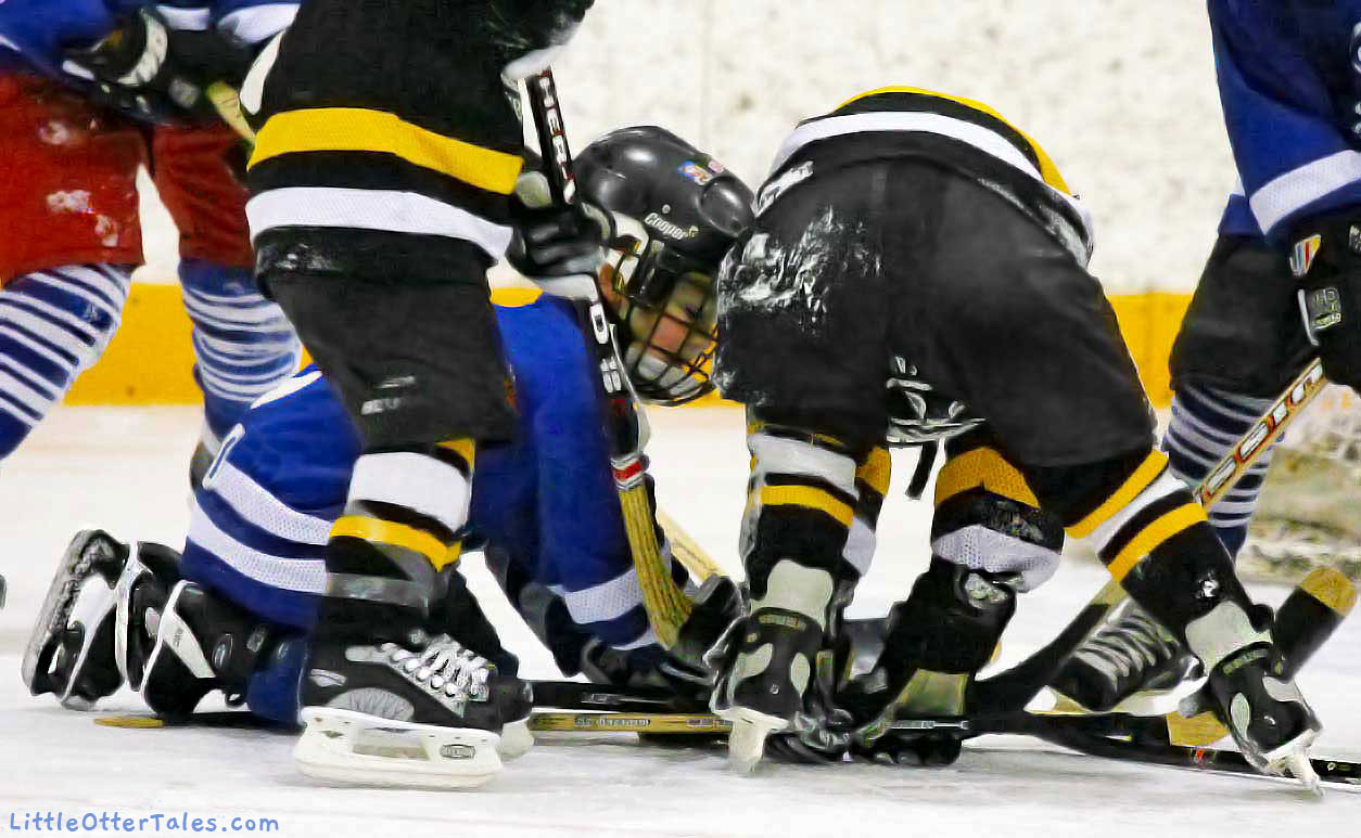 boys hockey melee