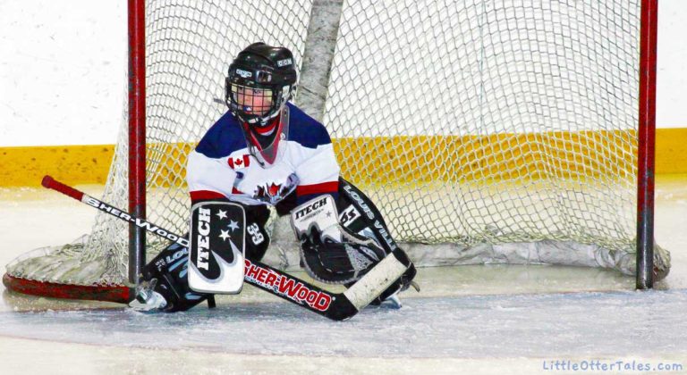 little ice hockey goalie