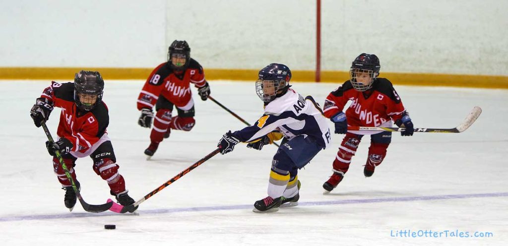 boys hockey Oro Thunder vs Huntsville Otters